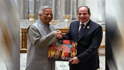 الرئيس السيسي يلتقى رئيس الحكومة الانتقالية المؤقتة في بنجلاديش