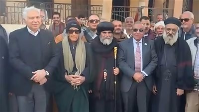 فهمي عمر يُقيم حفل استقبال لأسقف نجع حمادي بالساحة الهمامية