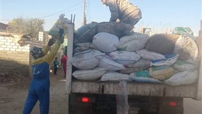 رفع 175 طن تراكمات وقمامة ببدر وأبو حمص