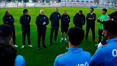 مران الزمالك.. جلسة بين جروس واللاعبين 