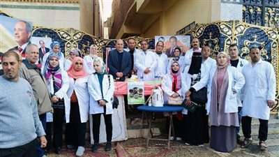 قافلة بيطرية مجانية بقرية 