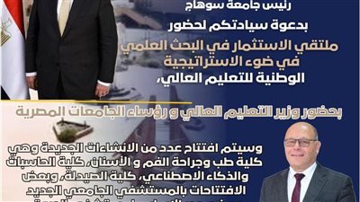 السبت القادم.. جامعة سوهاج تستضيف اجتماع المجلس الأعلي للجامعات