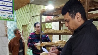 ضبط دقيق مدعم وتحرير محاضر ضد المخابز المخالفة بالفيوم 