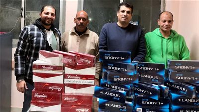 ضبط 750 علبة سجائر صيني دون فواتير بالفيوم 