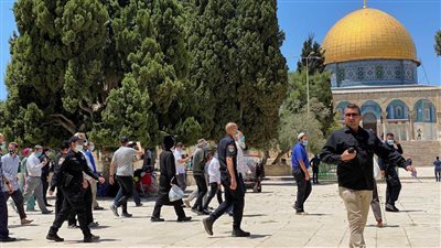 عشرات المستوطنين يقتحمون الأقصى بحماية شرطة الاحتلال الإسرائيلي