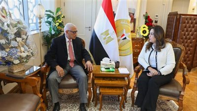 وزيرة التنمية المحلية تبحث مع محافظ شمال سيناء الموقف المشروعات التنموية