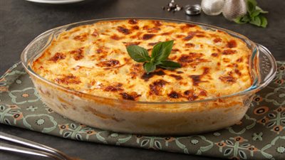 طريقة عمل صينية المكرونة بالبشاميل اللذيذ