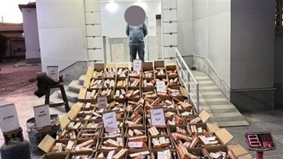 ضبط متهم بتصنيع 1.6 مليون قطعة ألعاب نارية بالفيوم