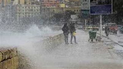  أمطار غزيرة على مدن وأحياء الإسكندرية 