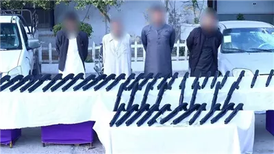 ضبط 4 عناصر إجرامية بـ 50 بندقية خرطوش في البحيرة