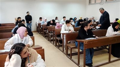 انتظام سير امتحانات الفصل الدراسي الأول في جامعة حلوان 