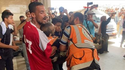 الدفاع المدني بغزة: 7 شهداء وعدد من المصابين في قصف إسرائيلي على مستشفى الوفاء