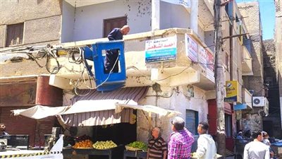 حملة لإزالة الإشغالات بشوارع قوص جنوب قنا 