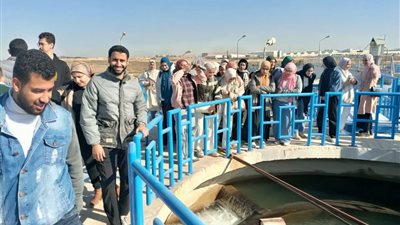 مياه القناة تستقبل طلاب كلية الطب جامعة قناة السويس 