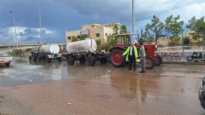 أمطار غزيرة تضرب قرى كفر الدوار