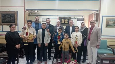 فوز  ثلاثة أشقاء  من بني سويف  في مسابقة