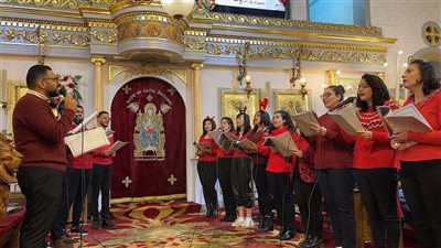 مطرانية الزقازيق ومنيا القمح تحتفل بالعام الميلادي الجديد 