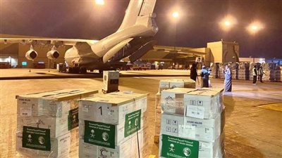تسيير أولى طلائع الجسر الجوي الإغاثي من الرياض إلى دمشق