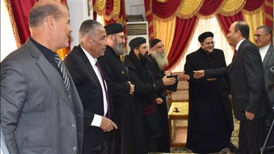 رئيس جامعة العريش يهنئ البابا تواضروس الثاني والأنبا قزمان أسقف شمال سيناء