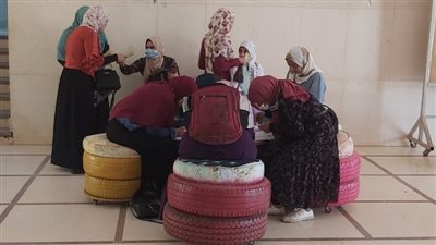 قطاع المدن الجامعية بجامعة أسيوط يبدع في إعادة تدوير المخلفات الصلبة