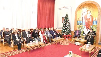 البابا تواضروس خلال لقاء وفد «الإنجيلية»: متفائل رغم الصراعات حول العالم