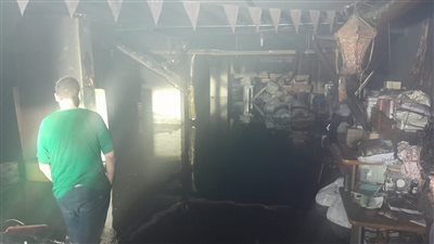 التفاصيل الكاملة لحريق مخزن ملابس بالهرم