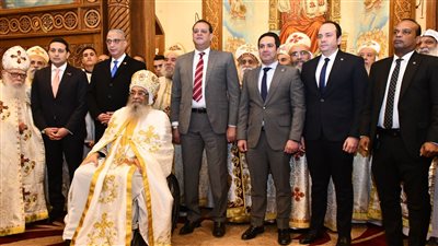 محافظ الفيوم يزور الكنائس والدير  لتقديم التهنئة للإخوة الأقباط بعيد الميلاد المجيد