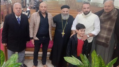 لجنة الوفد بمركز إطسا تزور الكنائس للتهنئة بعيد الميلاد المجيد