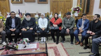 وفد الإسماعيلية يقدم التهاني لنيافة الحبر الجليل الانبا سارافيم بمناسبة عيد الميلاد المجيد
