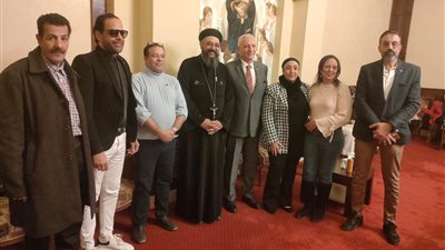وفد جنوب سيناء يقدم التهاني لى الإخوة الأقباط بمناسبة عيد الميلاد المجيد
