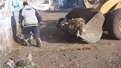 رفع تجمعات القمامة خلال حملة نظافة بقرى الدلنجات