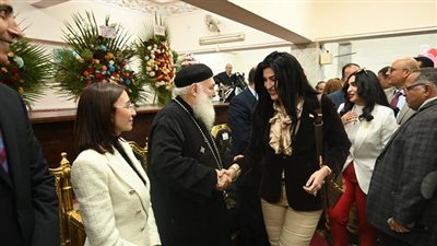 نائب رئيس اللجنه العامة للوفد بالبحيرة تهنئ الانبا باخوميوس بعيد الميلاد