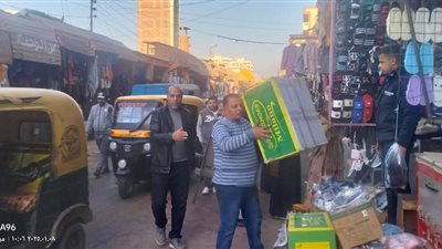 رفع 355 مخالفة إشغال طريق بالبحيرة