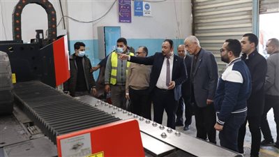 وفد جامعة ساكسوني مصر يتفقد مصنع 