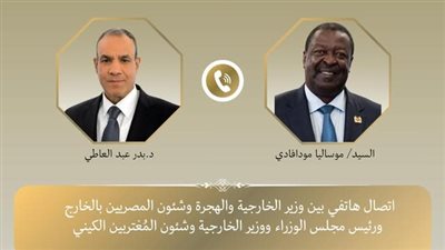 اتصال هاتفي بين وزير الخارجية والهجرة ونظيره الكيني