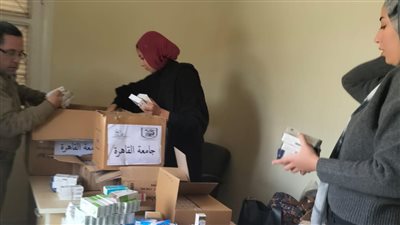 قافلة تنموية شاملة من جامعة القاهرة لقرية كفر واصلين بالجيزة 