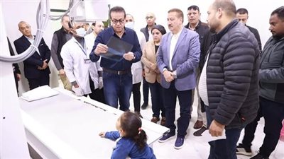 وزير الصحة يتفقد مستشفى جراحات اليوم الواحد بمركز أشمون