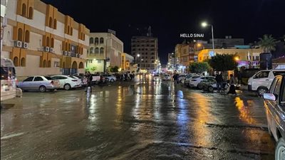 طقس بارد وأمطار تشهدها مدن شمال سيناء 