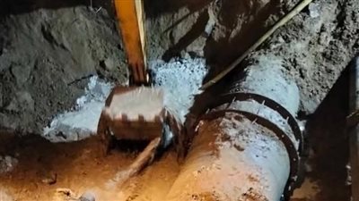 الشرقية: إصلاح خط مياه أبو شلبي المرشحة بفاقوس في زمن قياسي وبدون توقف للخدمة