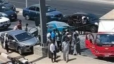 إصابة شخص في حادث مروري بالعياط