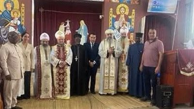 السفير المصري يشارك في افتتاح أول كنيسة أرثوذكسية مصرية بتوجو
