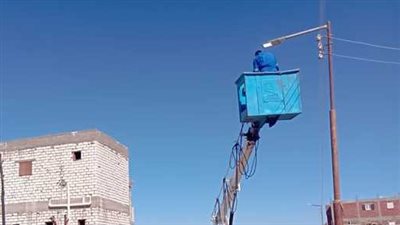 عودة التيار الكهربائي إلى قرية مشندت بسيوة