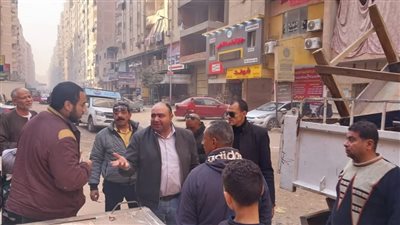 إزالة إشغالات وباعة جائلين.. نشاط مكثف في حي السلام أول بالقاهرة