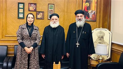 رئيس الهيئة الاقليمية لتنشيط السياحة تشارك الكاتدرائية المرقسية للاقباط الارثونكس 