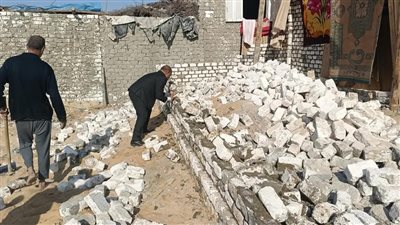 إزالة 6 حالات تعدِ على أرض زراعية وأملاك الدولة بأبوالمطامير  