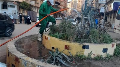 رفع 2350 طن مخلفات بلدية  بالمنطقة المركزية بالمنصورة