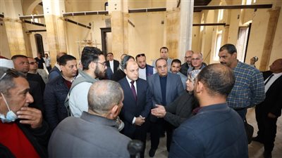 محافظ كفرالشيخ يتفقد مشروع ترميم مسجد «أبو غنام» الأثري ببيلا