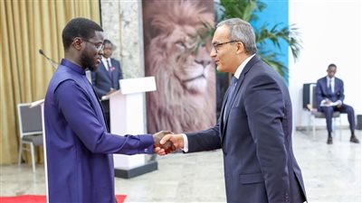 السفير المصري يلتقي مع رئيس جمهورية السنغال