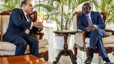 سفير مصر في كينيا يسلم رسالة من رئيس الجمهورية إلى نظيره الكيني