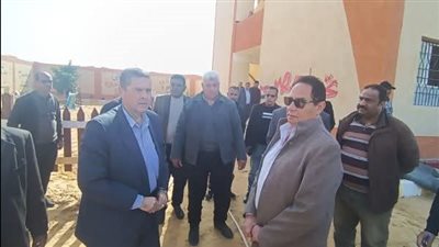 نائب محافظ شمال سيناء يتفقد مدارس رفح الجديدة 